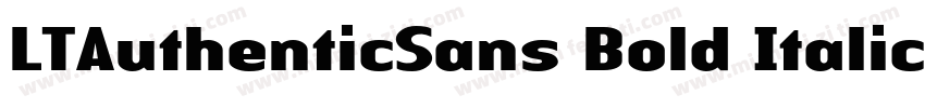 LTAuthenticSans Bold Italic005000字体转换
